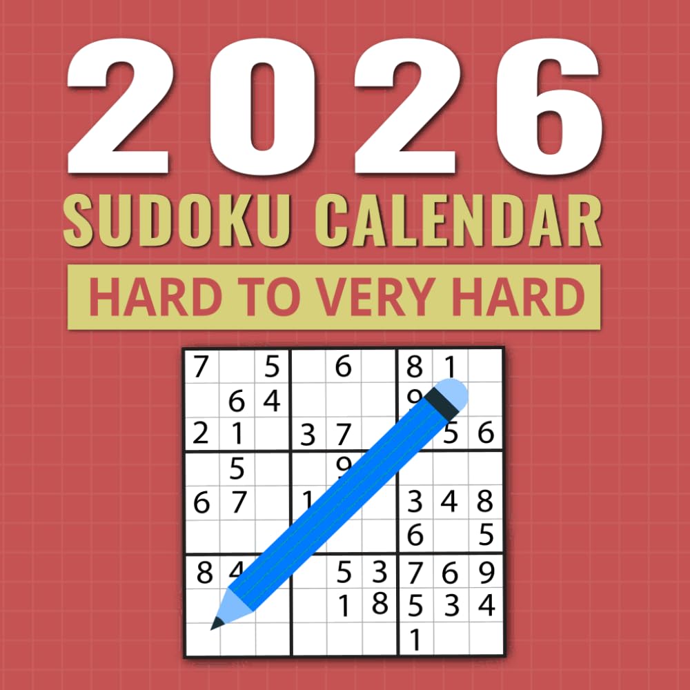 Sudoku Calendar 2026 Page a Day