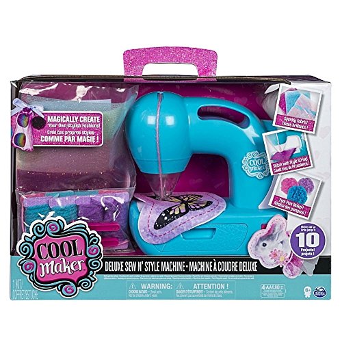 Cool Maker - Deluxe Sew N’ Style Sewing Machine with Pom-Pom Maker Attachment