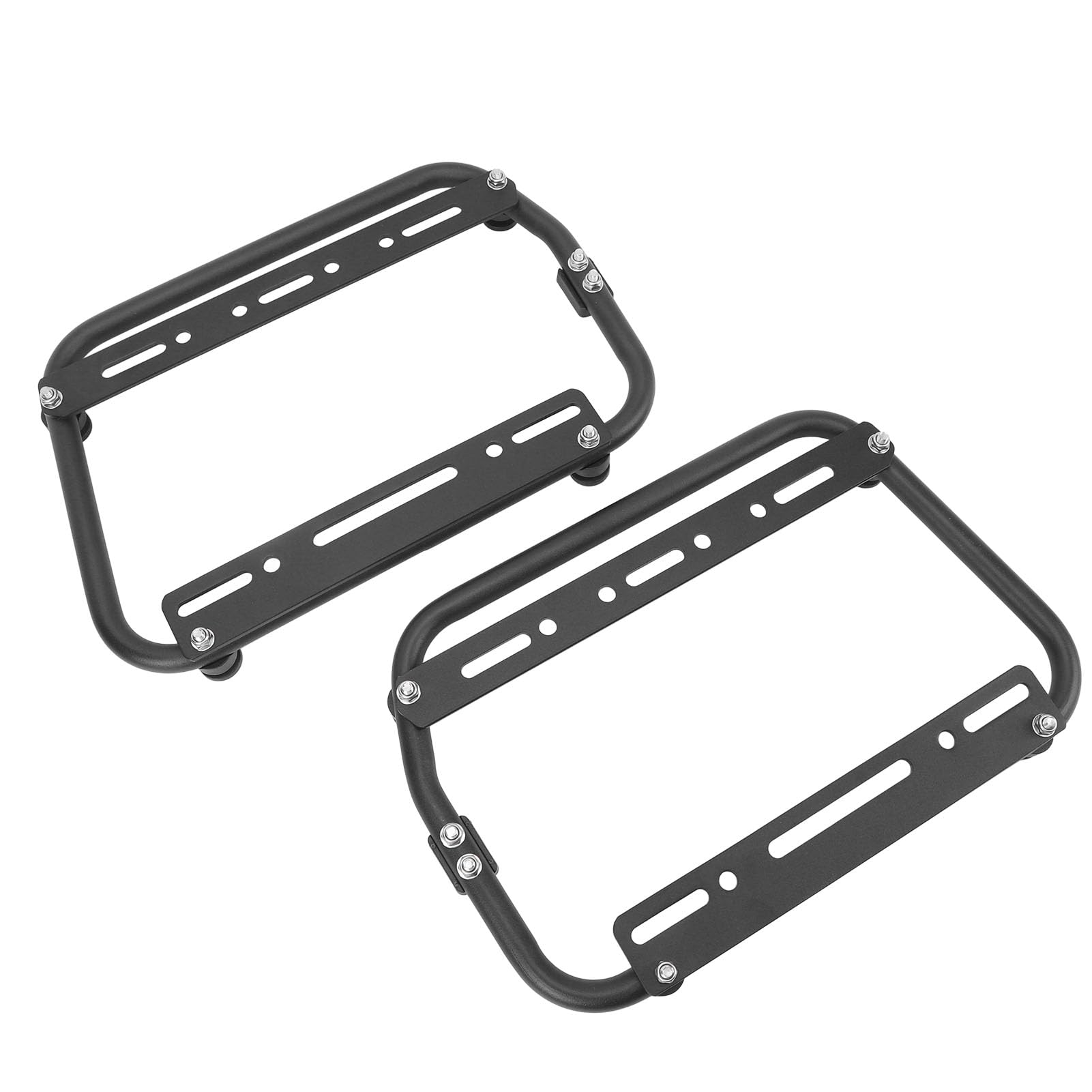 Generic Staffe di Supporto per Borse Laterali Universali in Lega di Alluminio Portapacchi Laterali Ad Alta capacità di Carico per Viaggiatori in Moto