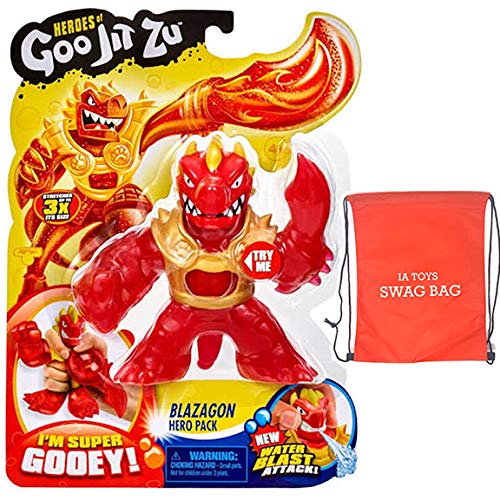 Swag Bag Featuring Heroes of Goo JIT Zu Series 2 Blazagon Action Figure with Extra Toys for Boys Girls Playtime and Family Fun!