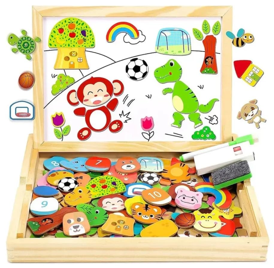 ARCADE TOYS Wooden Magnetic Educational Activity Board Puzzle for Kids - Multicolour (B0D63MG9T3) Amazon Price History, Amazon Price Tracker