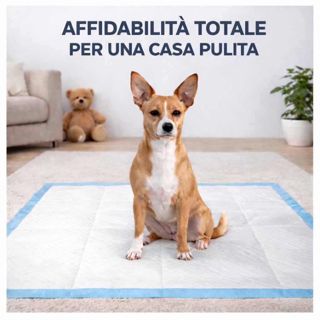 FRANDEA Traversine Igieniche per Cani 60x90 Assorbenti Tappetini 40 Pezzi | Impermeabili, ideali per addestramento cuccioli, cani incontinenti e uso interno su ogni pavimento