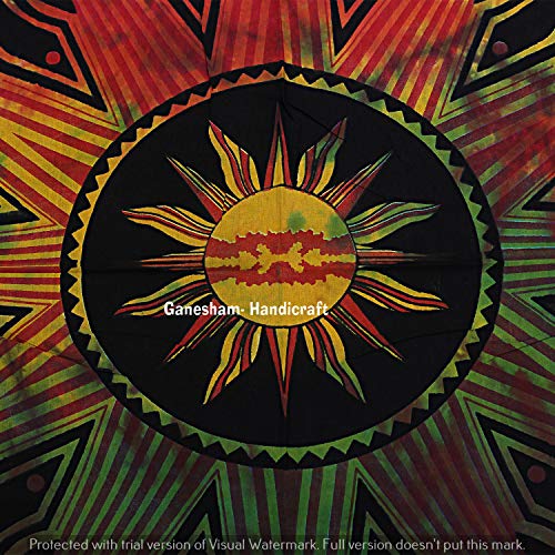 Textile Treasure Indian Mandala Duvet Cover Hippie Gypsy Cotton Bedding Boho Chic Comforter Set Home Decor Twin Size Duvet Cover Doona Cover Bed Cover Quilt Cover #TOP1