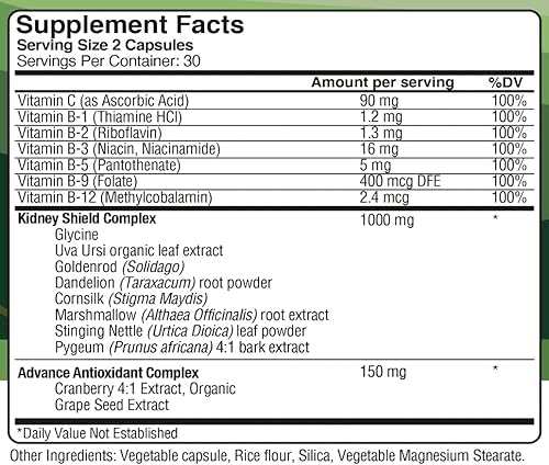 Miniatura 4 de Suplemento Kidney Shield de NutraSpin - Potente fórmula de limpieza, desintoxicación y reparación de riñones con raíz de diente de león, extracto de