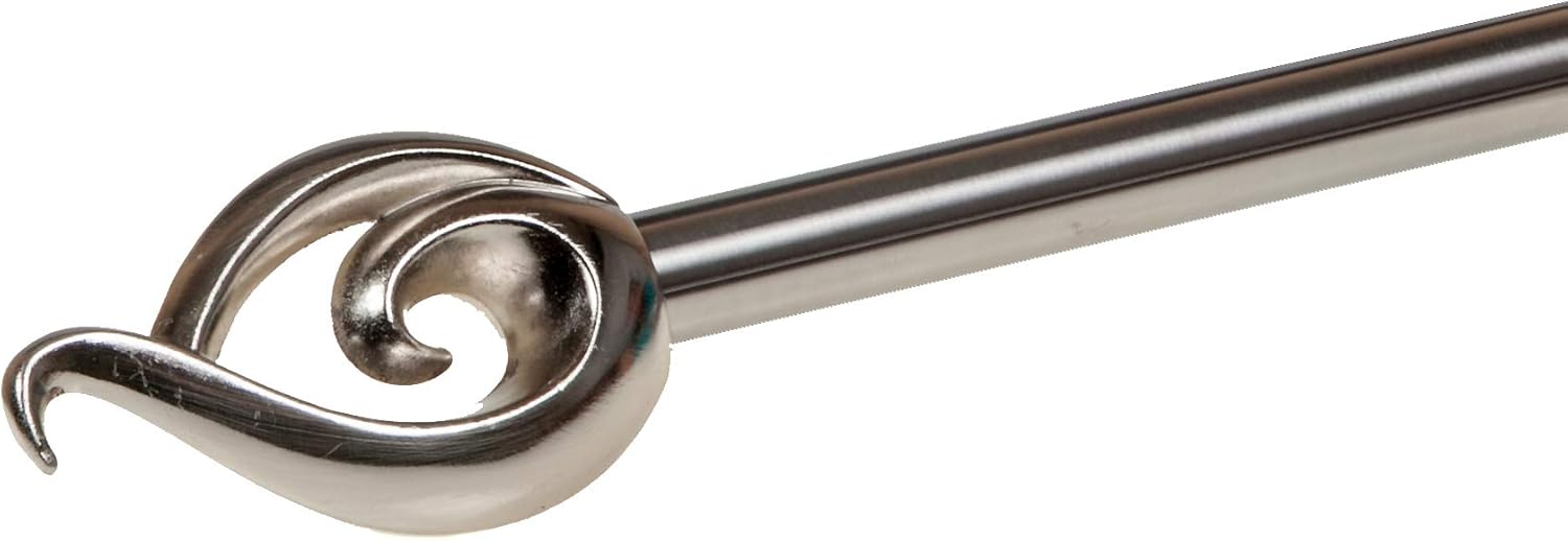 Orifice Drape Curtain rods, Silver