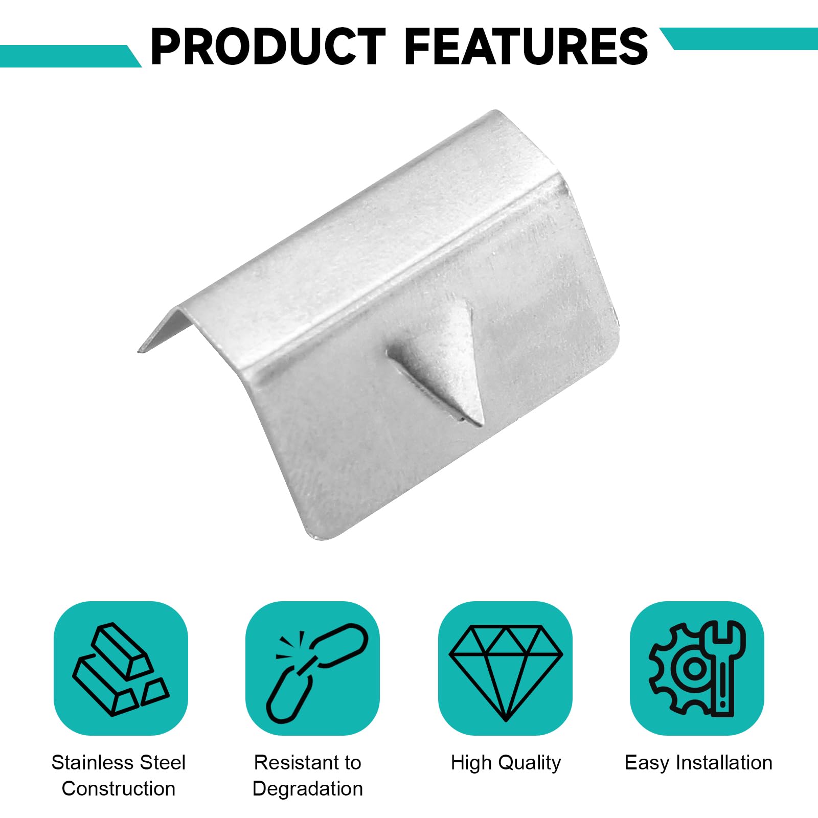 20 clip per deflettori d'aria per auto, clip per parabrezza, clip di montaggio in acciaio inox per finestre e parabrezza, clip di montaggio per deflettore di vento e pioggia, compatibili con HEKO G3