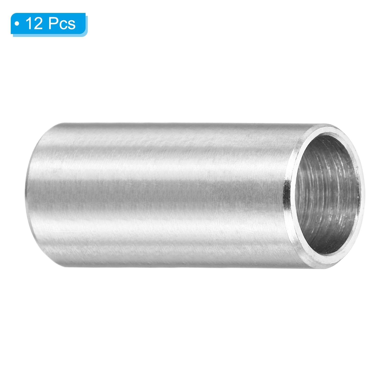 PATIKIL M8 Stainless Steel Spacers, 12Pcs Metal Spacer 8mm ID x 10mm OD x 22mm L Screw Standoff for 5/16" or M8 Screw - Image 3
