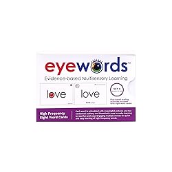 Eyewords - Multisensory Sight Word Phonics Flash Cards - Kinesthetic Learning Approach, Set #4, Words 151-200