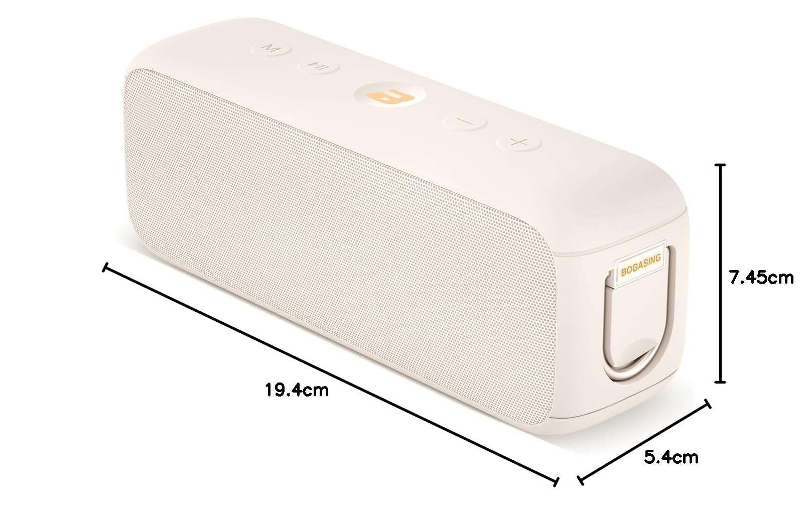 BOGASING G6 Altavoz Bluetooth Portátil 30W Sonido Estéreo Nítido | Sonido equilibrado, 35 horas, impermeable IPX6, 3 EQ, mic integrado, AUX, tarjeta TF, USB, altavoces potentes para exterior