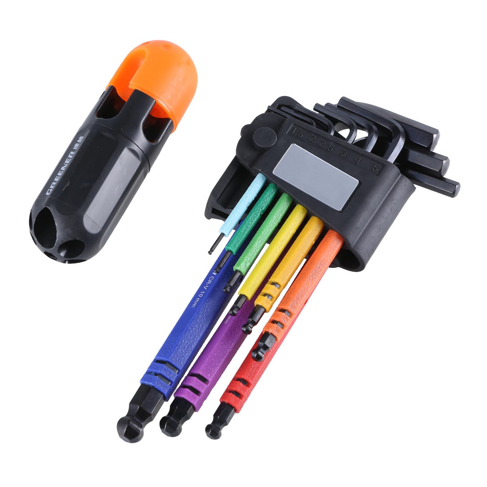 9Pcs Allen Set Long Hexagon Wrench Set for Furniture Assembly Appliance Repair Household Furniture Equipment Multicolor Hexagon