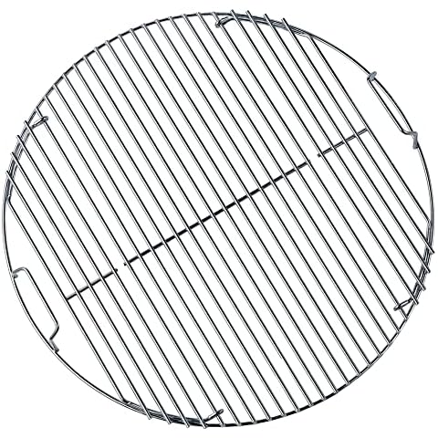 FLAMMBURO Grillrost rund Ø 47/44 cm - Aus verchromtem Stahl, Stabstärke 4 mm, Grill-Aufsatz, Rost, Grillgitter, BBQ (47 cm Geräte / 44 cm Grillfläche) Cover