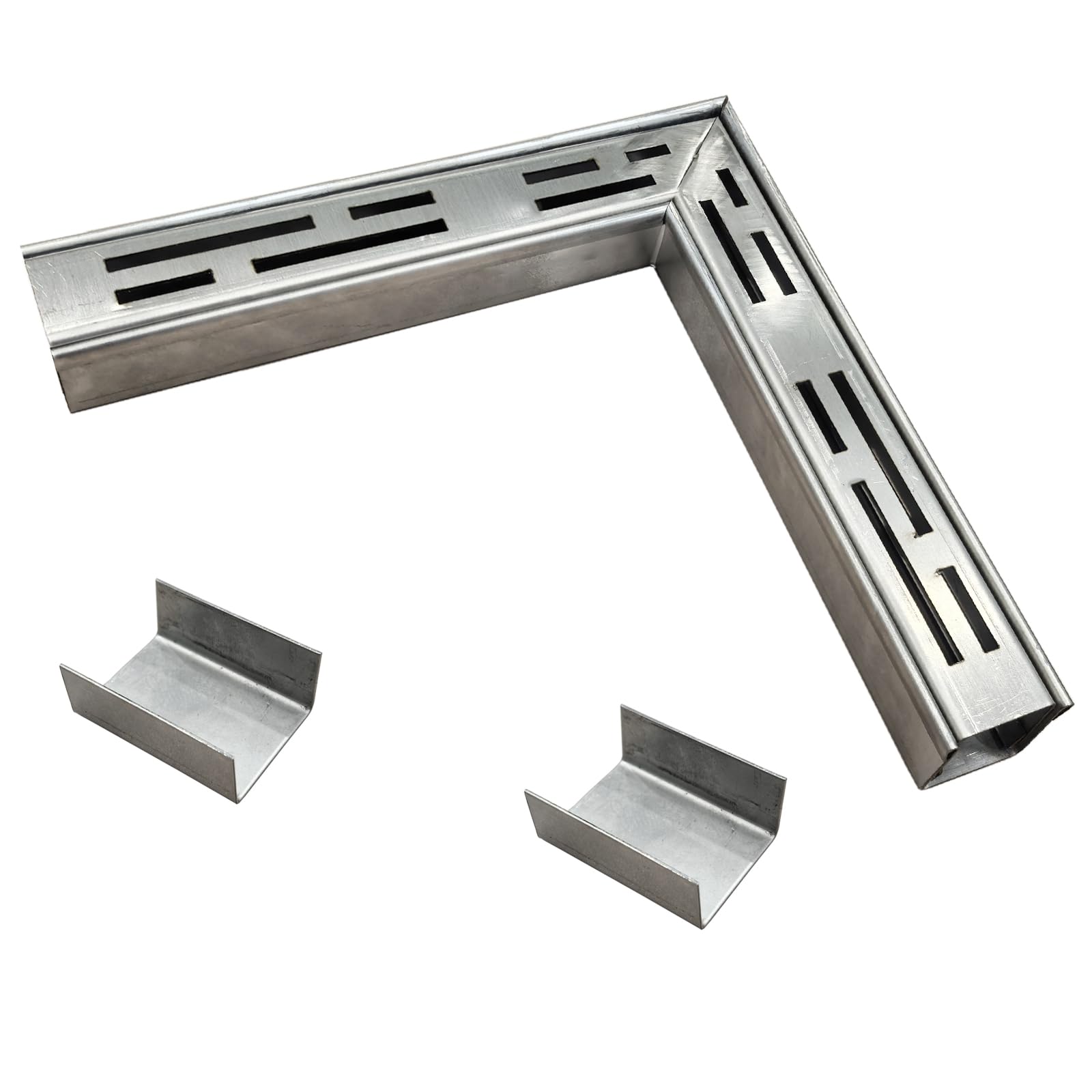 Caniveau Terrasse Coin De 3,5 Cm De Large à 90°avec Raccord