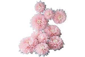 Mybbshower Flower Tissue Paper Wall Decor: Adorn Your Space with Floral Elegance