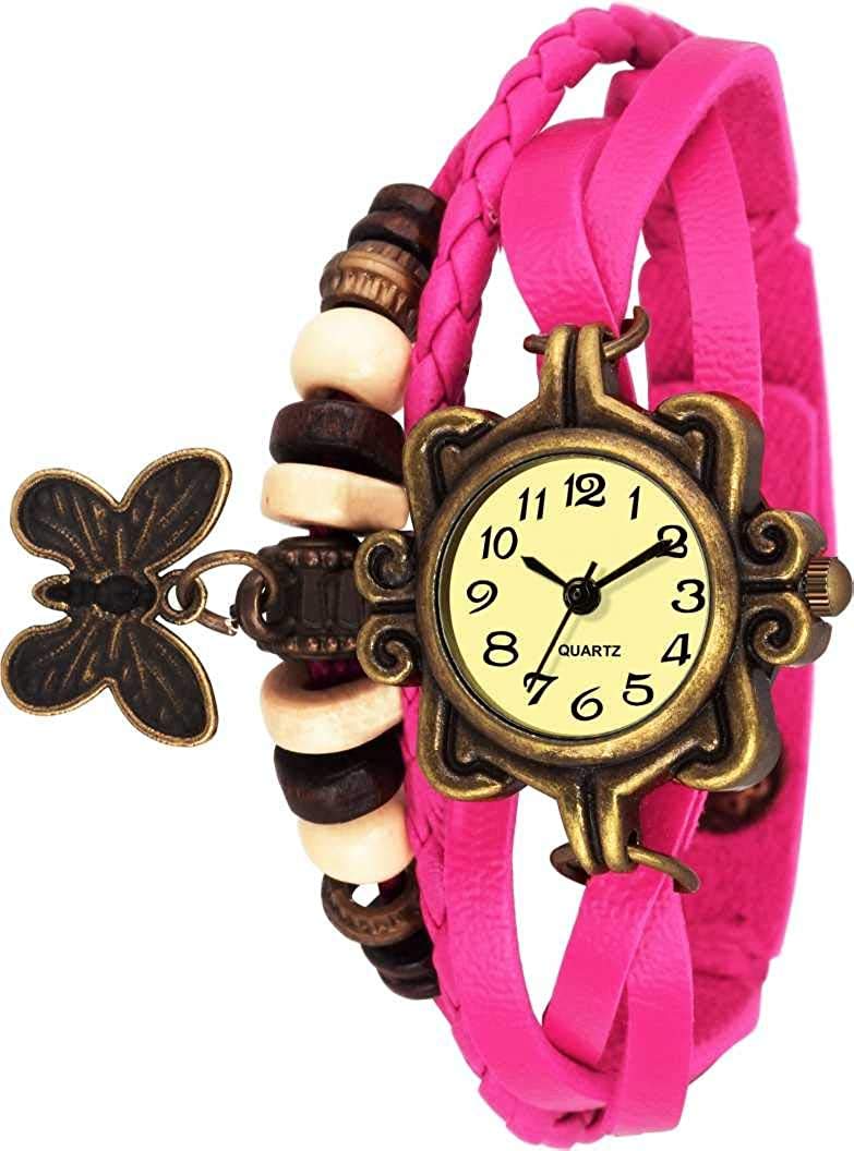 niyati Nx Analogue Off-White Dial Vintage Bracelet Womens & Girls Watch(Pink Strap Off White Dial) (B08L5555SZ) Amazon Price History, Amazon Price Tracker