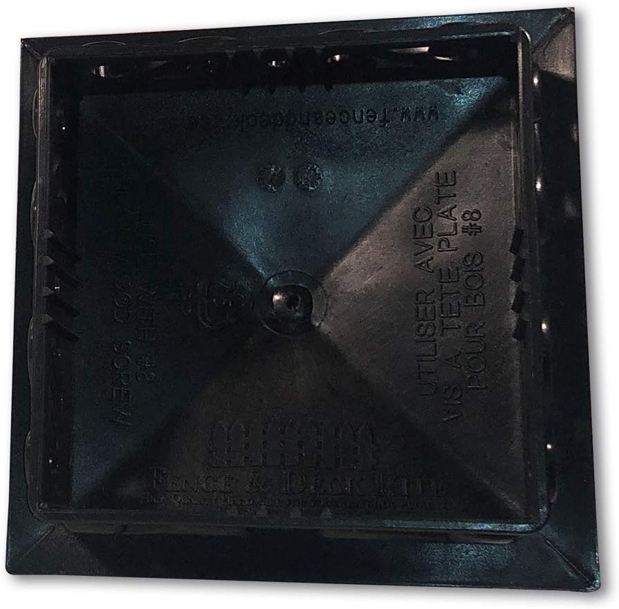 Lіmіtеd Stосk Fence and Deck Rite: 4x4 Post Caps Great for Fences and Decks - Black Plastic (30 Pieces) Designed for 3.5 x 3.5 Post