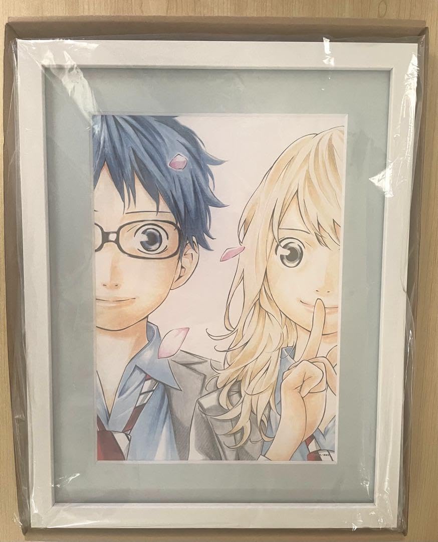 Amazon.co.jp: 四月は君の嘘 推しちゃれ A賞 高精細複製画 キャラ 