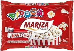 Pipoca Microondas Manteiga Mariza 100g Kit C/2 Und