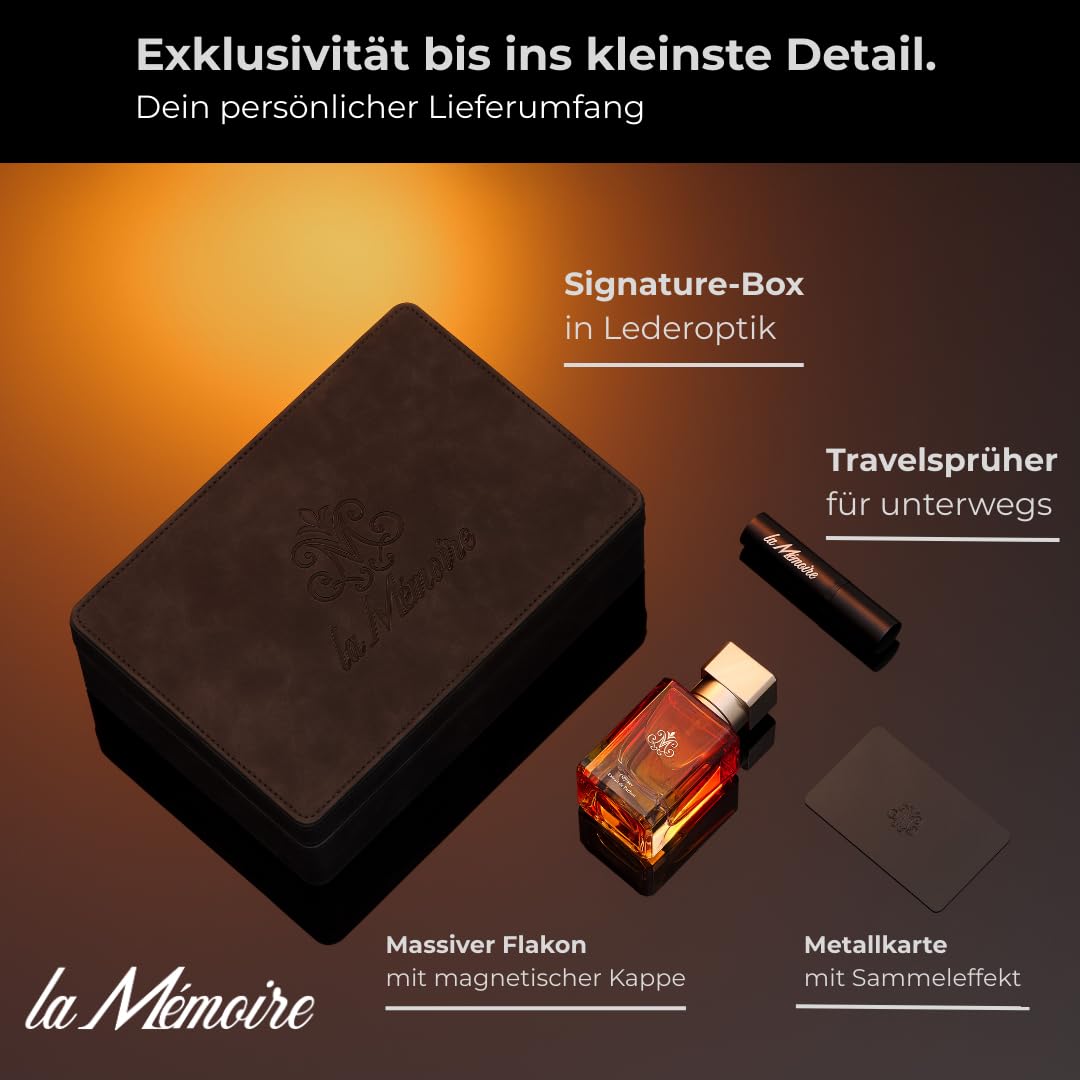 Odyssey Extrait de Parfum Herren - Langanhaltend, Intensiv, Hochwertige Box in Lederoptik - Qualitative Duftöle - Parfum Geschenk für Männer - Parfüm Herren Made in Germany - 50ML