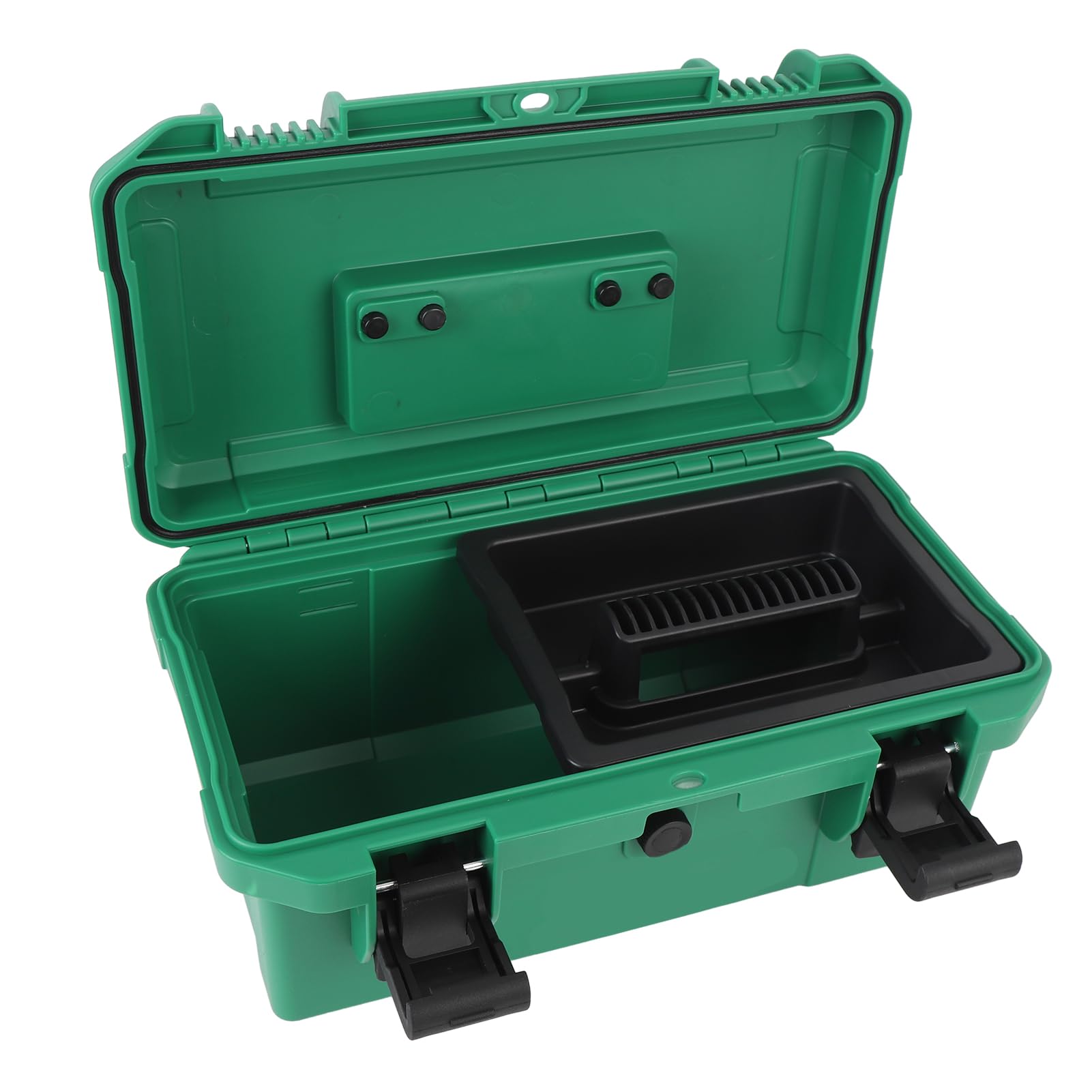 Wasserfeste tragbare Werkzeugkasten Universal Small Utility Vehicle Toolbox mit abnehmbaren Innenschalen haltbarer PP -Material für ATV -UTV -Traktoren 14 x 7 x 6 Zoll