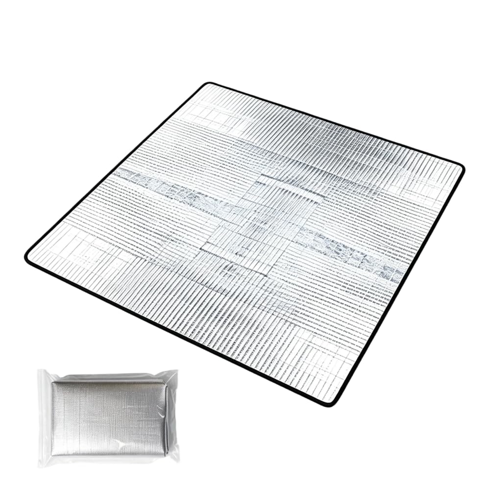 Aluminium Camping Mat 200 * 200, Foldable Waterproof, Thick Double-Sided