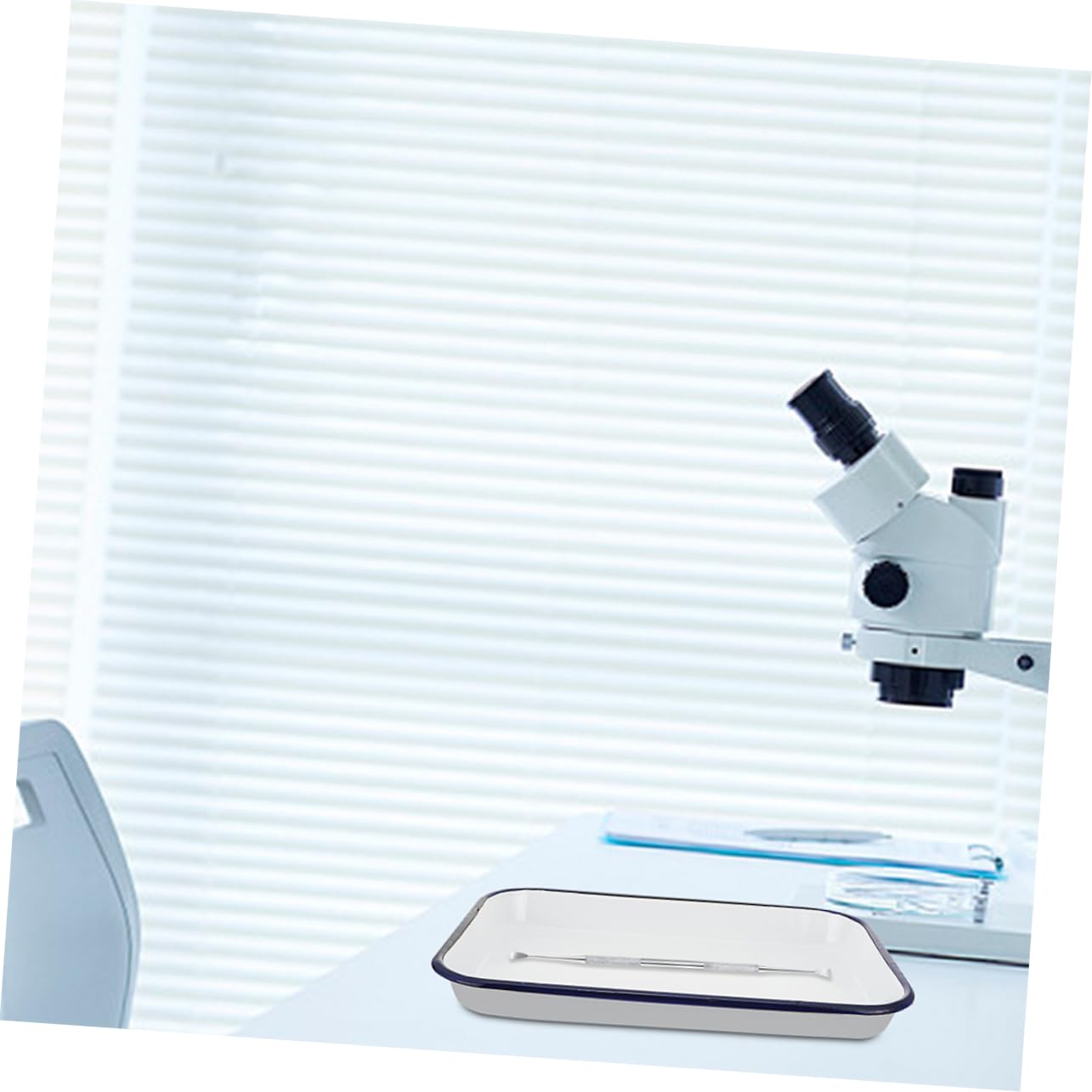 STOBAZA Practical Enamel Square Plate Lab Home Storage Tray Multi-Functional Oven Pan