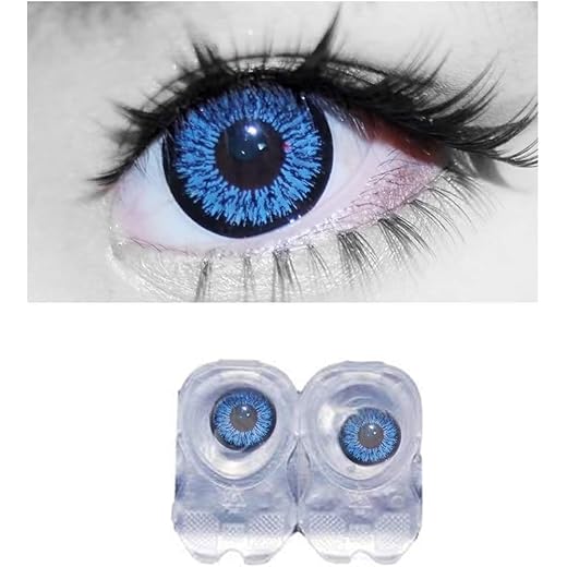 Diamond Eye Contact Lens Blue 1 Pair