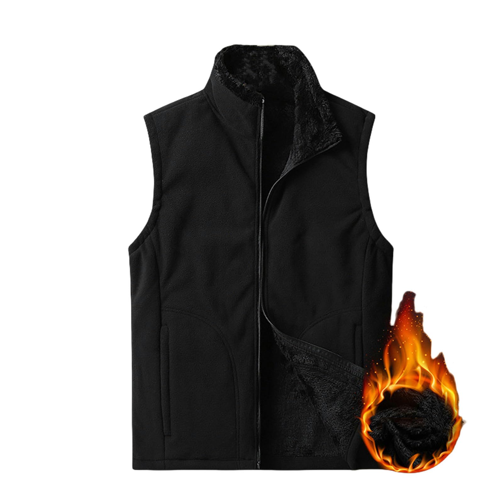 Gilet de sport pour hommes chaud veste sans manches automne hiver 2XL