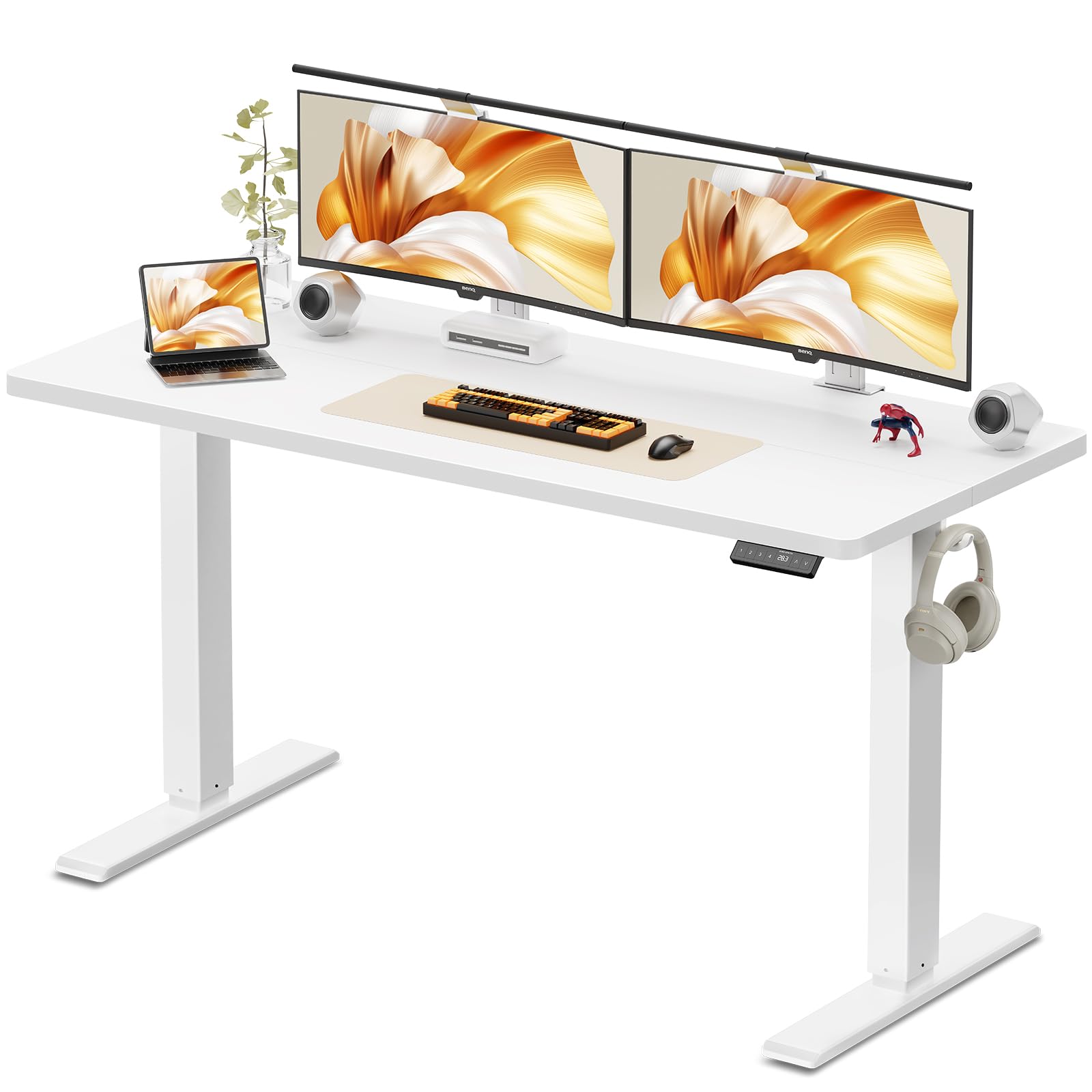 WALKINGDESK Electric Standing Desk, 80 x 60 cm, White โ image 1