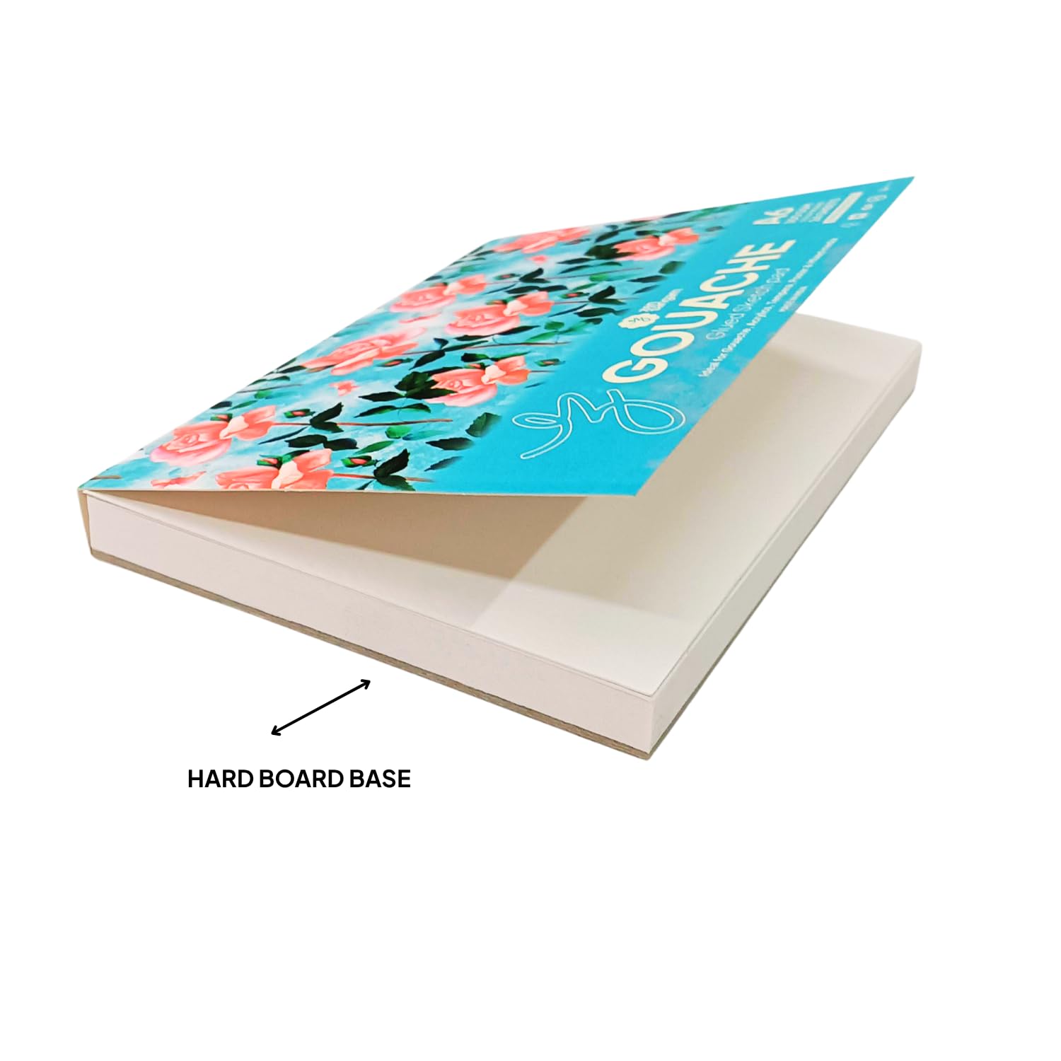 Zen Sangam Express your Mind - Square Gouache Glued Watercolor Sketch Paper Pad - 300 Gsm - Cold Pressed - 24 Sheets - Rough Grain Surface - Size (10.5Cm X 10.5Cm) - Gouache Book 2