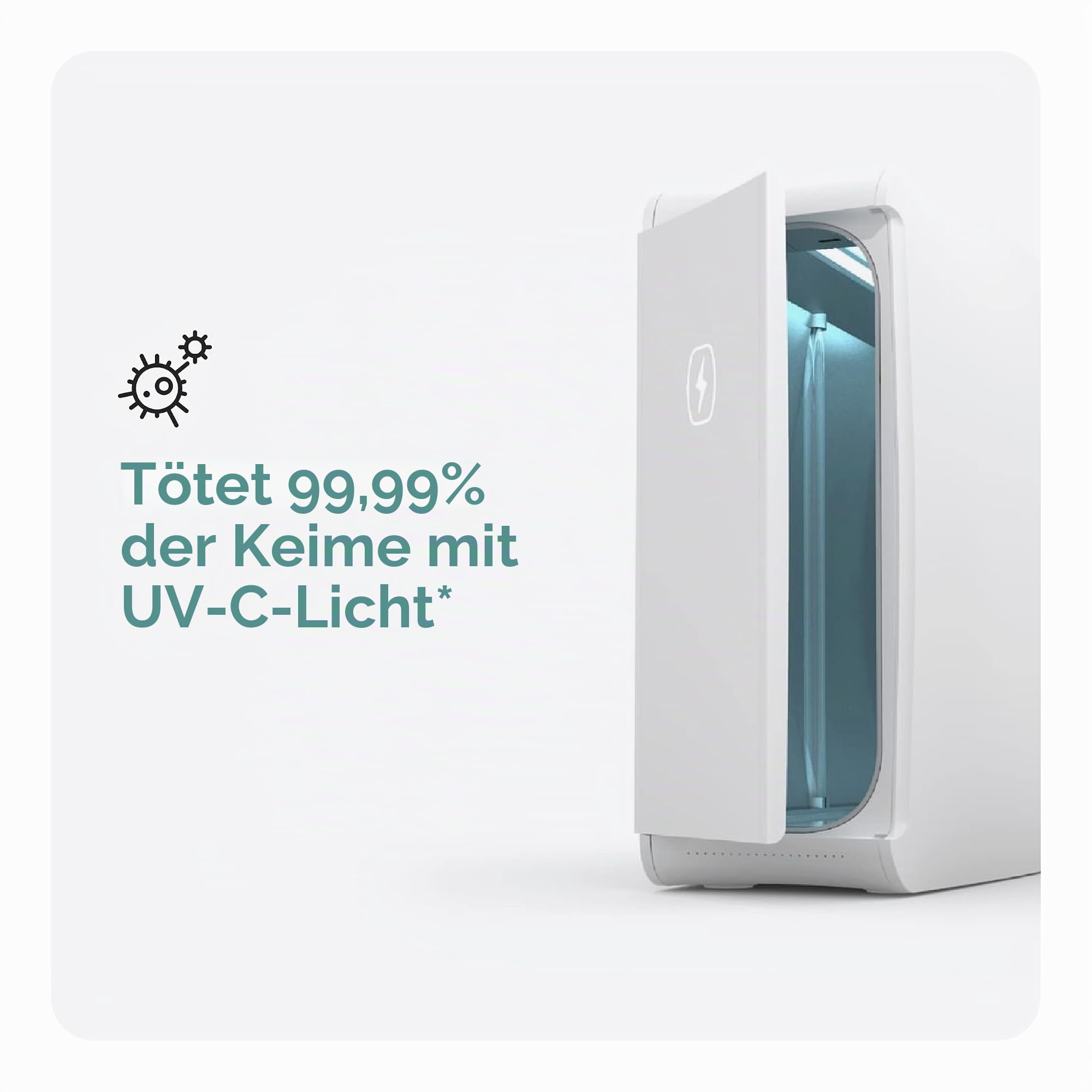 PhoneSoap Hausseife Uv-Desinfektionsmittel | Patentierter Und Klinisch Erprobter Uv-Desinfektionsgerät (Weiß)