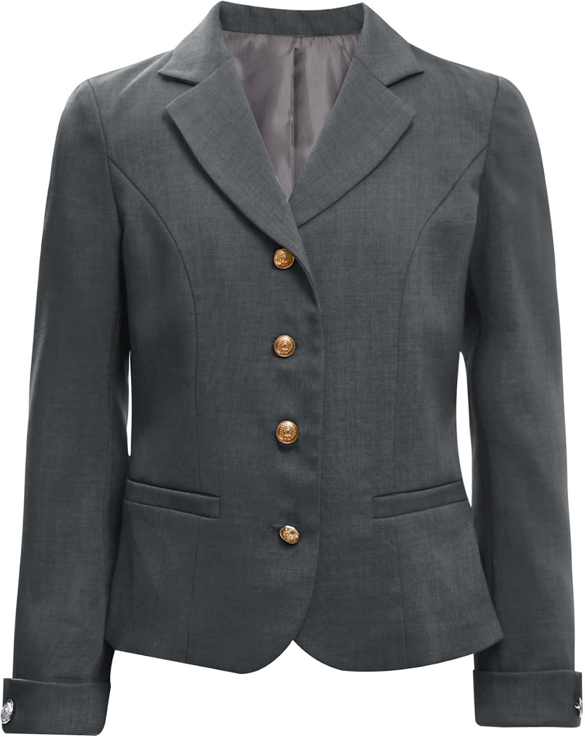 Linjinx Blazer Jacket for Kids Girls Long Sleeve Solid Lapel Formal Suit Coat School Uniform Dress Tops with Pocket