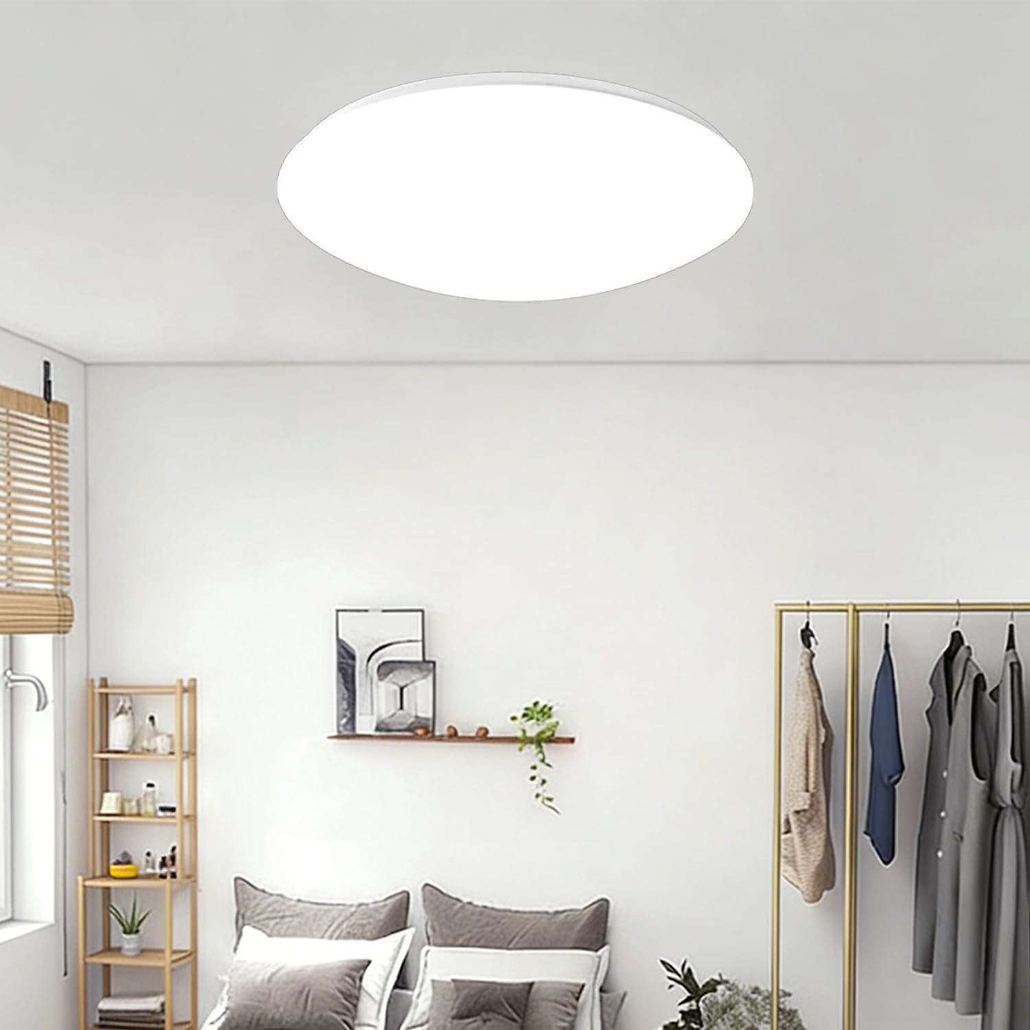 LEDシーリングライト 小型 天井照明 昼光色 12W 1200lm 引掛対応 照明器具 廊下 玄関灯 トイレ 洗面所 階段 玄関 省エネ 取付簡単 2~4畳