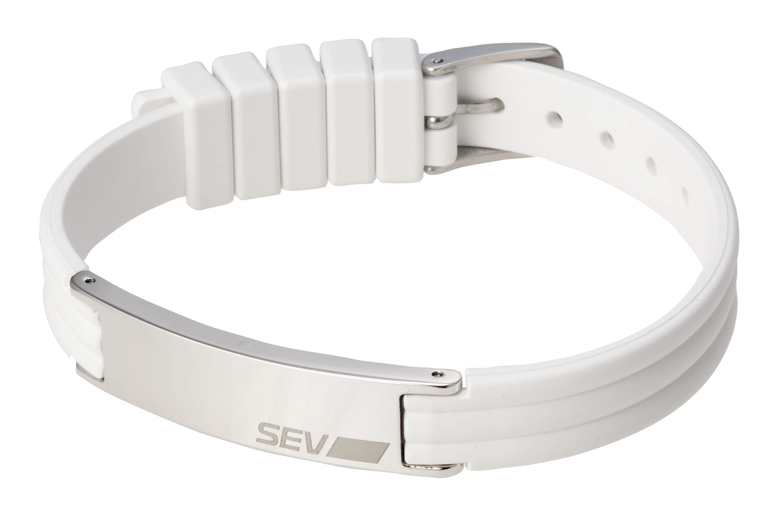 Amazon.co.jp: SEV(セブ)ラインブレスレット2 Lサイズ ホワイト 
