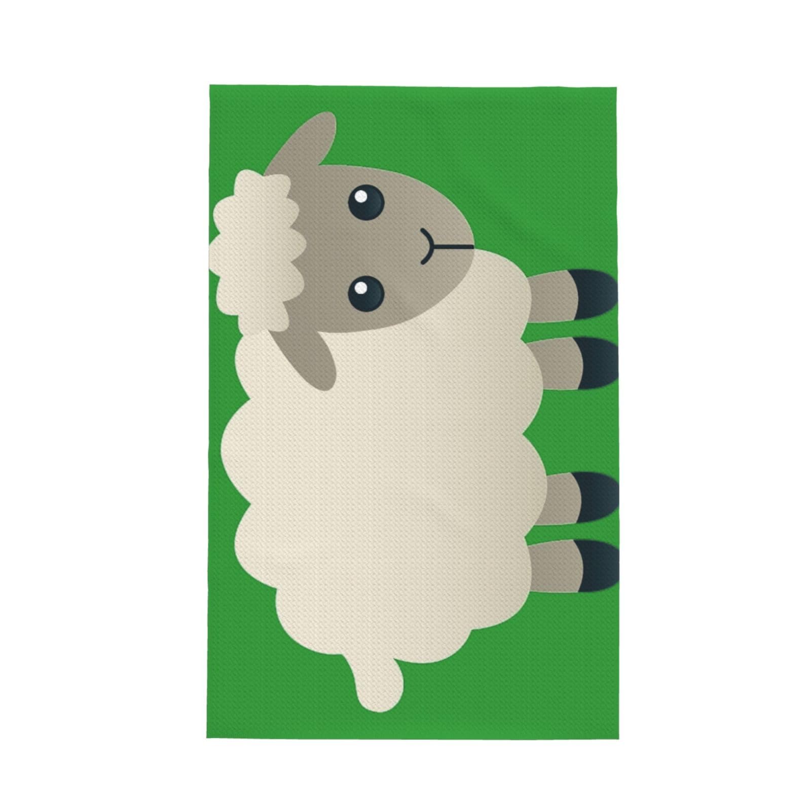 Xxahnbm Black Sheep Print Waffle Kitchen Towel,Absorbent Hand Towel