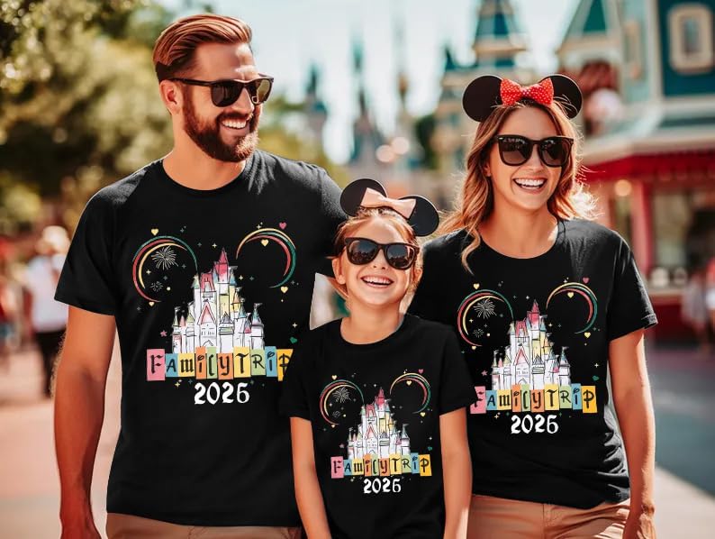 MYHALF Magical Family Shirts Matching 2026 Vacation Family Matching Outfits Mom and Mini Cute Summer Trip Clothes - Image 7
