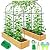 Tetutor Tall Garden Arch Trellis for Climbing Plants Outdoor,7 ft Arbor Large Arch Tunnel Trellis, Metal Cucumber Trellis, Plant Support Archway Garden Trellis for Vegetables Fruits Flowers Yard