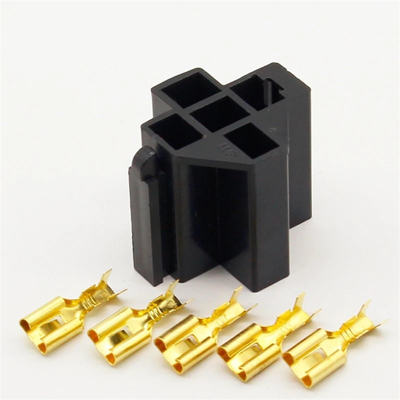 WQGQPXOB 1Set 5 Pin Relay Socket Holder with 5Pcs 6.3mm Copper Terminal