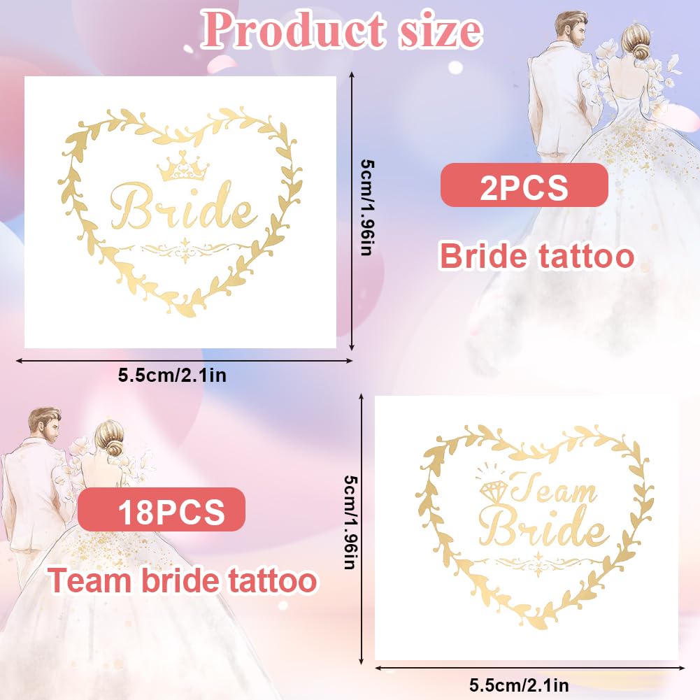 TATUAGGI ADDIO AL Nubilato Sposa,Tatuaggi Bride to be 142 Pcs Tatuaggi