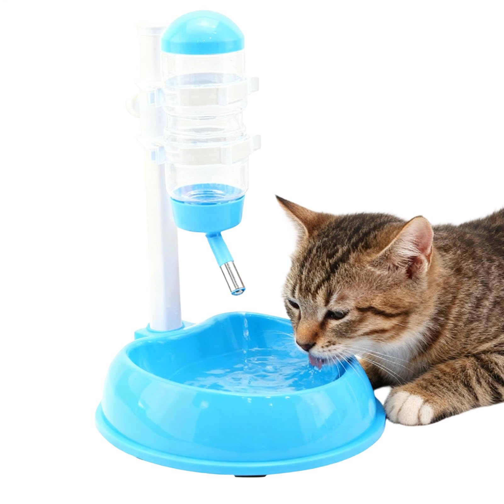 Pet Water Dispenser,Height Adjustable Anti Drip Bottle,Anti Drip Detachable Dog Water Feeder Bottle with Stand - for Small Animals Hamster Squirrel Bunny Hedgehog