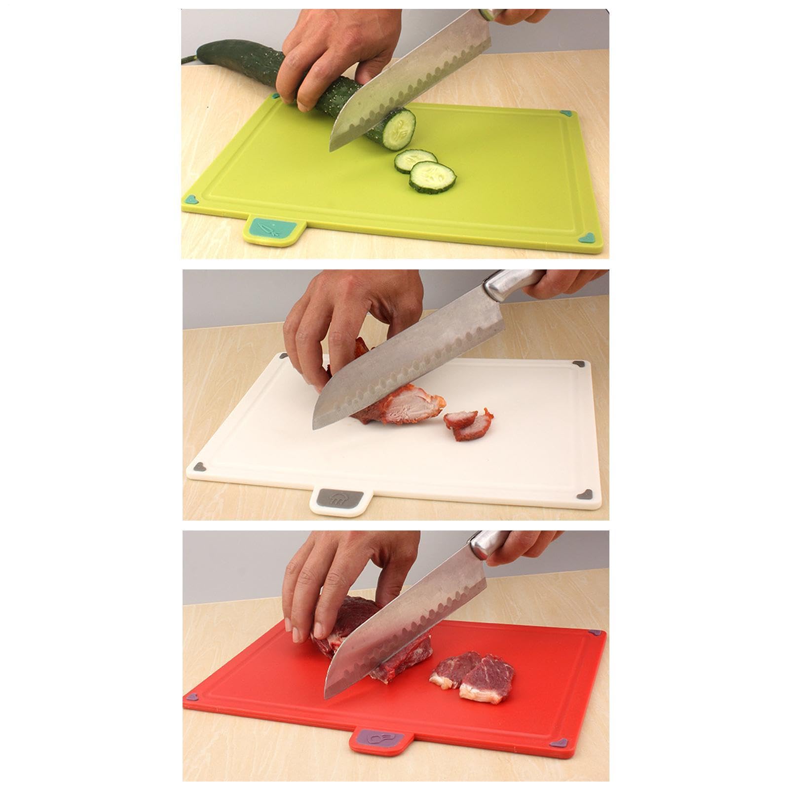 Set Tablas De Cortar 4 Piezas Bandeja Organizadora Antideslizante Para | Tabla De Cortar Resistente Para Verduras Queso Pan Pastelería Sushi Carne Hogar Viaje Cocina Aire Libre Camping