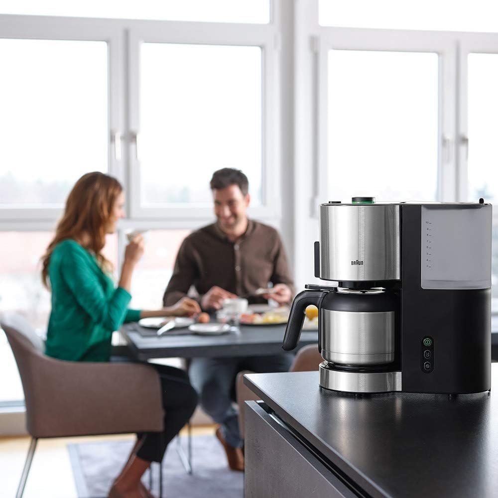 Braun KF5105BK Macchina per il caffè americano con filtro, AromaSelect, 10 tazze, 1000 Watt, nero, acciaio inox Braun KF5105BK Macchina per il caffè americano con filtro, AromaSelect, 10 tazze, 1000 Watt, nero, acciaio inox