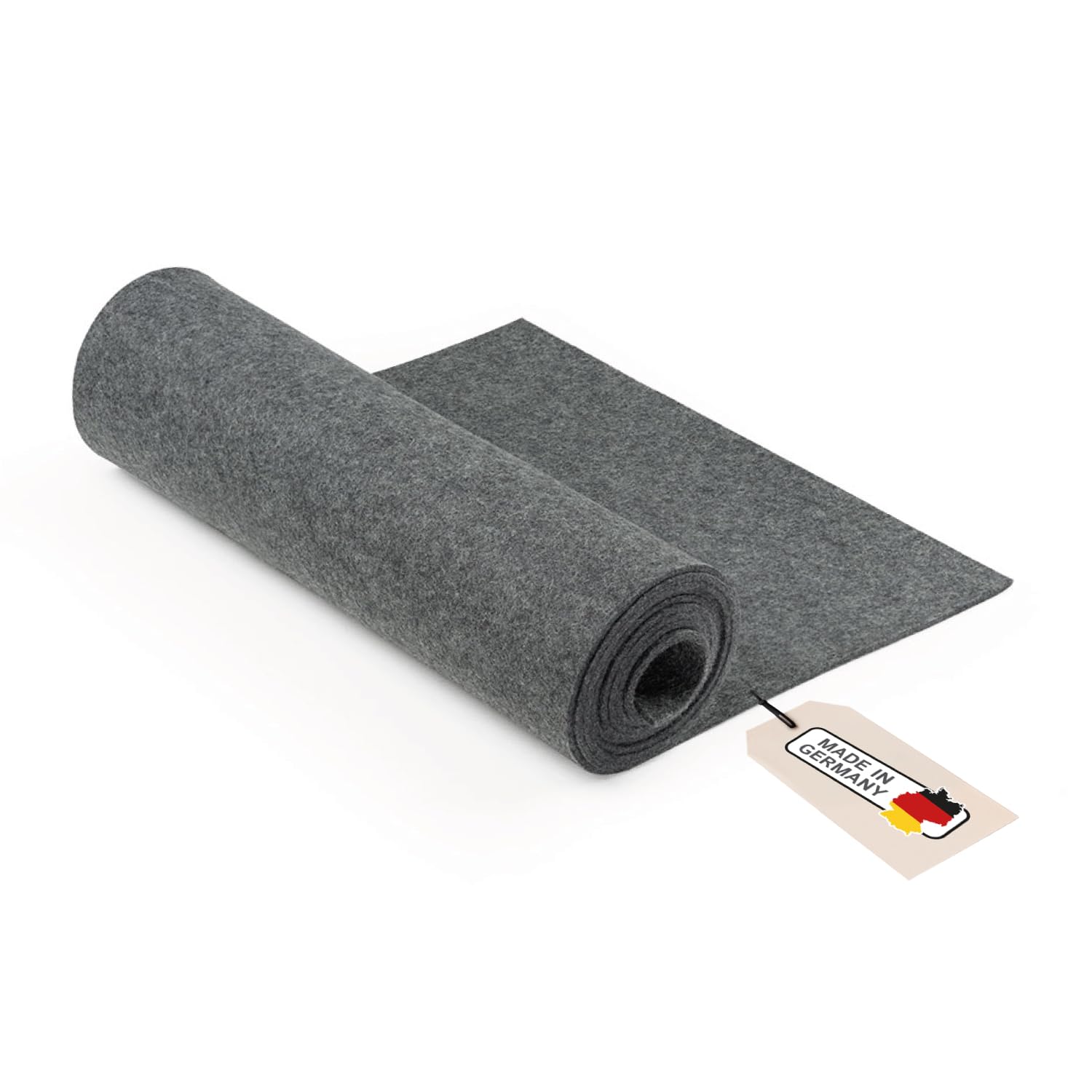 Chemin de table en feutre anti-bruit et anti-rayure 150 x 30 cm anthracite