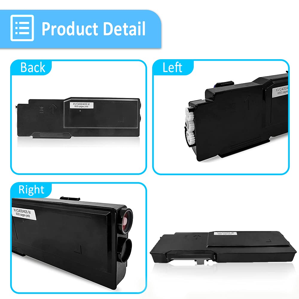 4 Colori Cartucce di Toner Compatibile Extra Alto Rendimento 10500 Pagine per Nero & 8000 Pagine per C M Y per XEROX VersaLink C400 C400n C400dn C405 C405n C405dn MFP