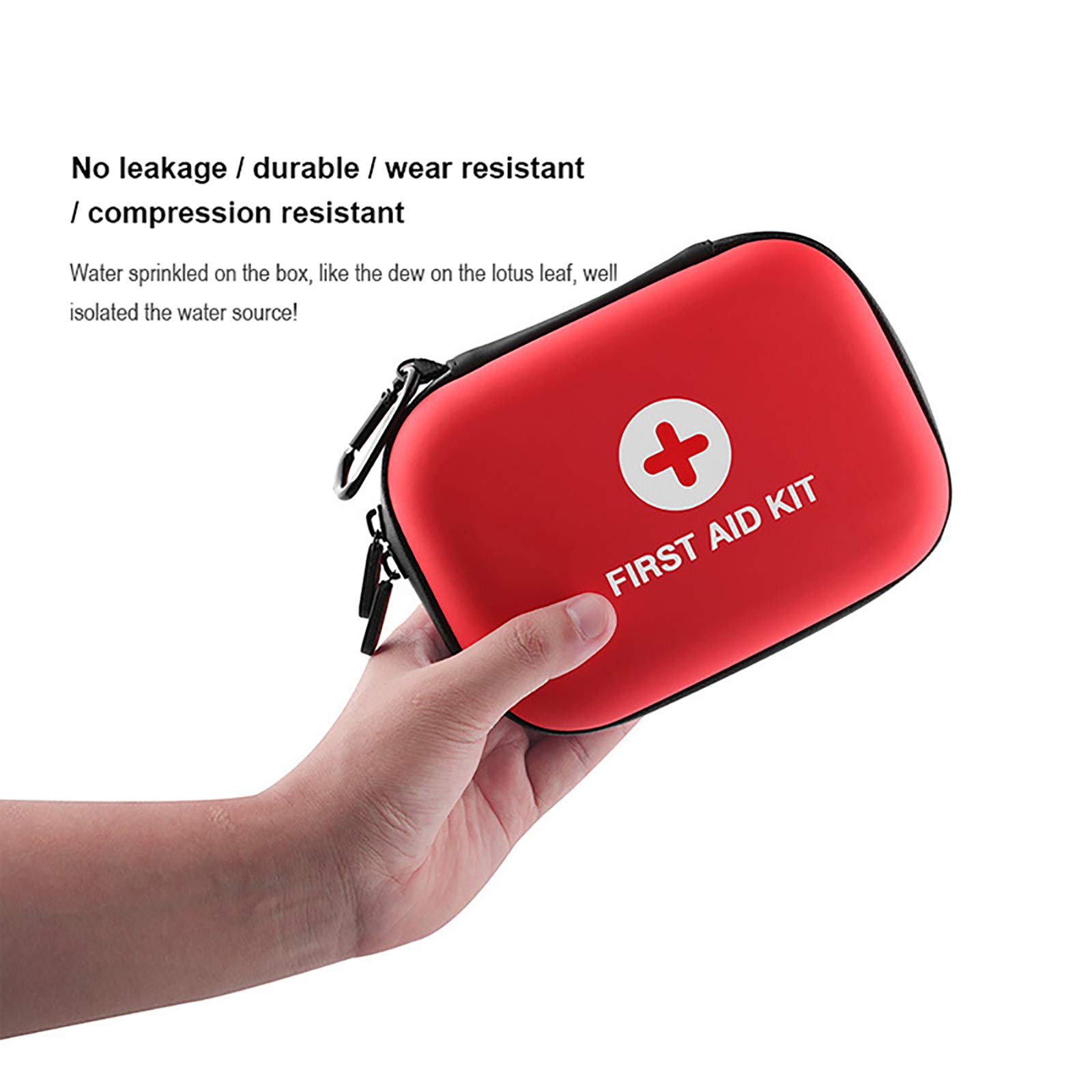JKGHK Kit di Pronto Soccorso per Esterni, Borsa Portatile per Medicinali da Viaggio Borsa Piccola per Divisori Medicinali Eva Materiale PU Impermeabile Resistente all'Usura E alla Pressione Adatto