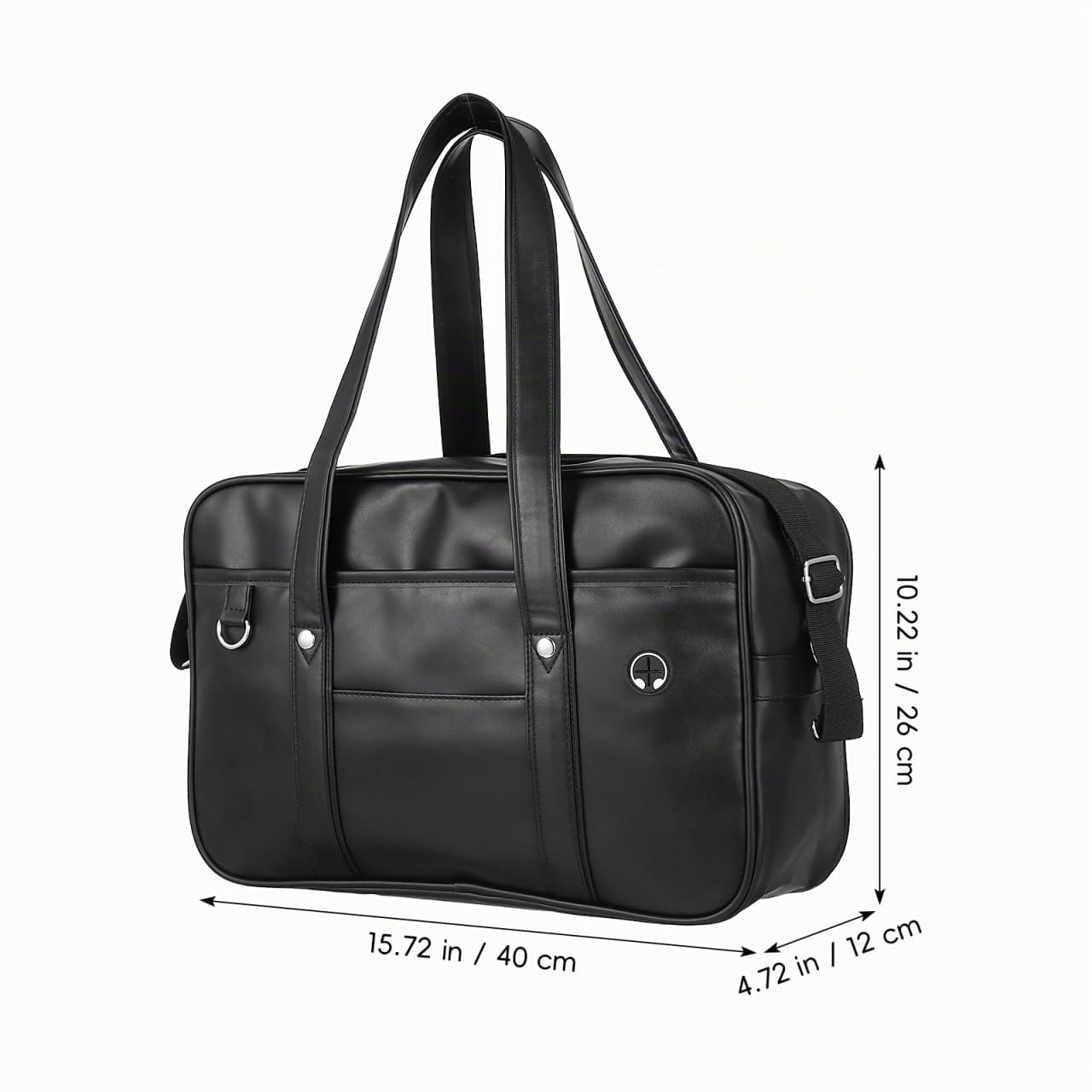VANZACK Sac D'Uniforme Japonais Cartable Femme En Pu Sac À Main Unisexe École Mallette À Bandoulière Pour Ordinateur Capacité 40.00 X 26.00 X 12.00 Cm