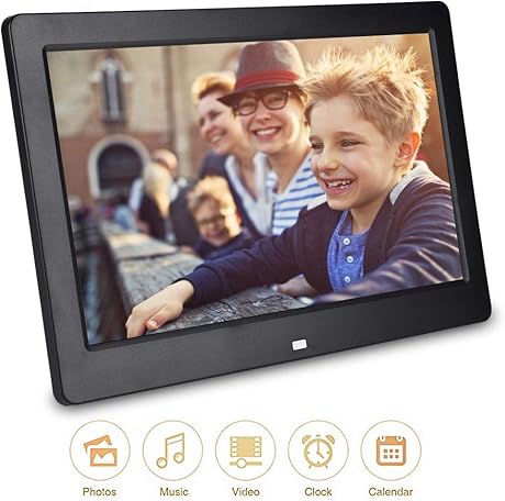 VBESTLIFE Zoll Digitaler Bilderrahmen Elektronischer Bilderrahmen1024x600 Hohe AuflAsung mit VESA-Bohrung Musik- und Video-PlayerWeckerKalender VBESTLIFE Zoll Digitaler Bilderrahmen Elektronischer Bilderrahmen1024x600 Hohe AuflAsung mit VESA-Bohrung Musik- und Video-PlayerWeckerKalender
