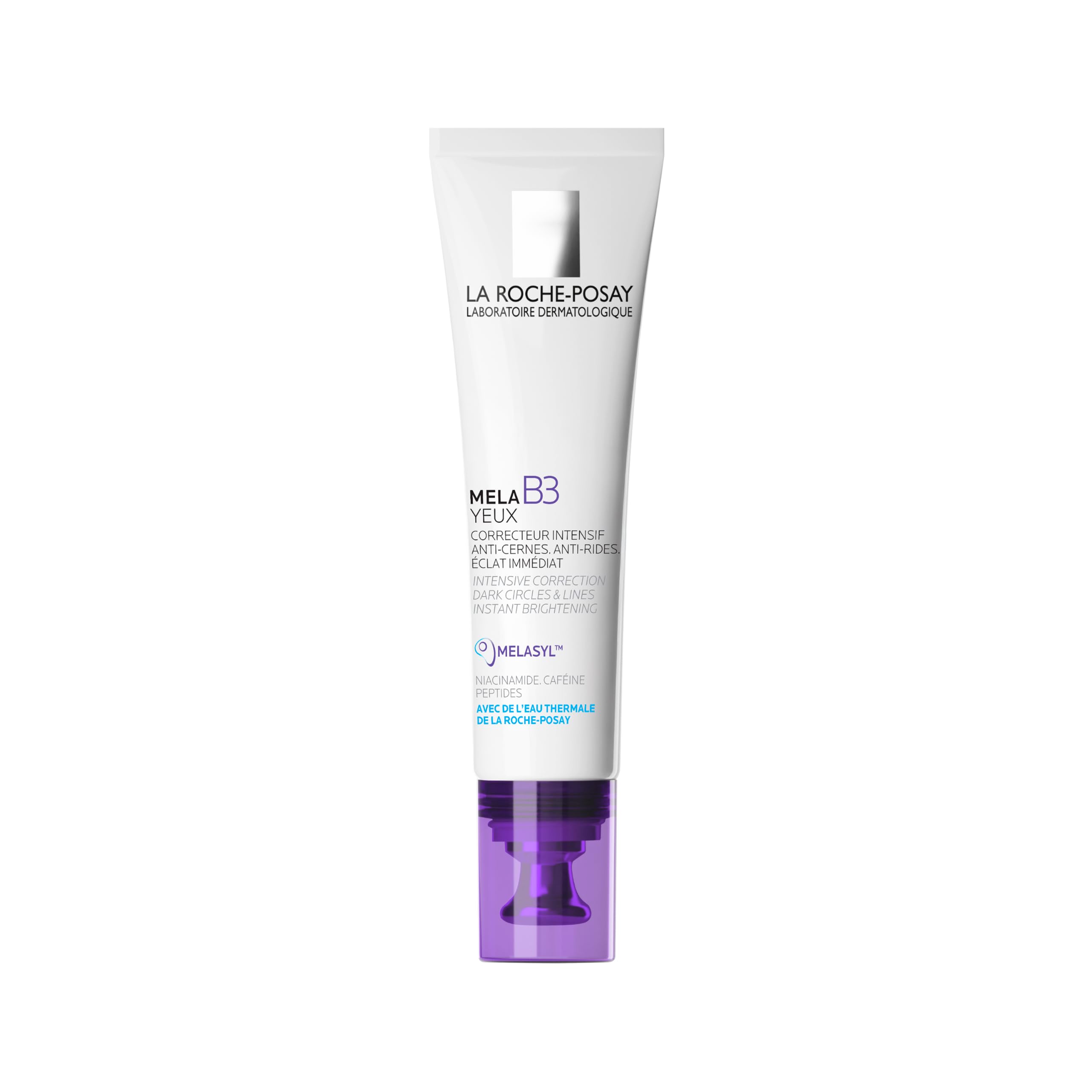 La Roche-Posay Mela B3 Eyes, intensive dark circles corrector for all types of peri-orbital hyperpigmentation, powered by Melasyl™, Niacinamide, and Caffeine, 15ml