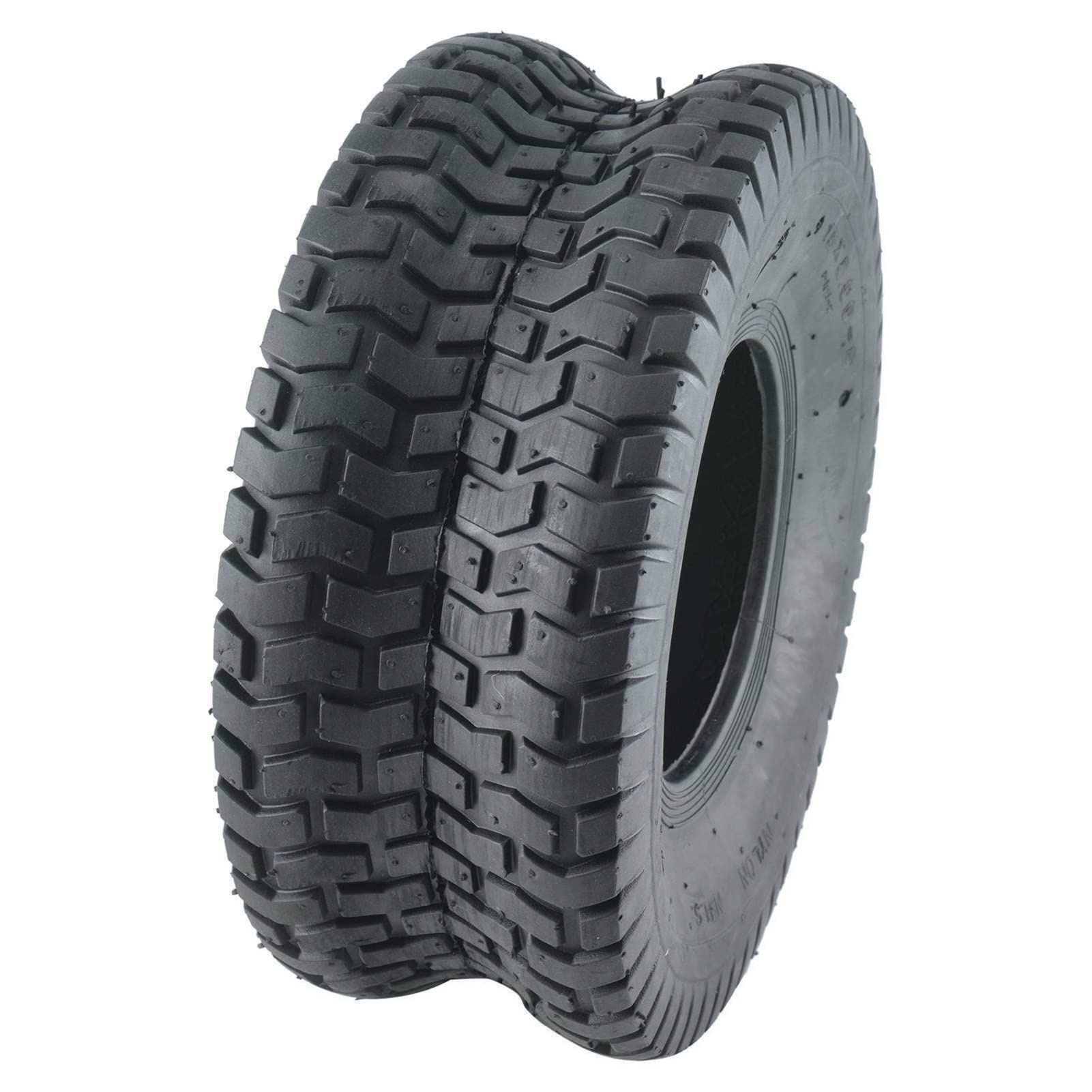 Youyijia 2xReifenmantel 2xSchlauch 15 x 6.00-6 TL 2PR Reifen für Rasentraktor Aufsitzmäher Rasenmäherreifen
