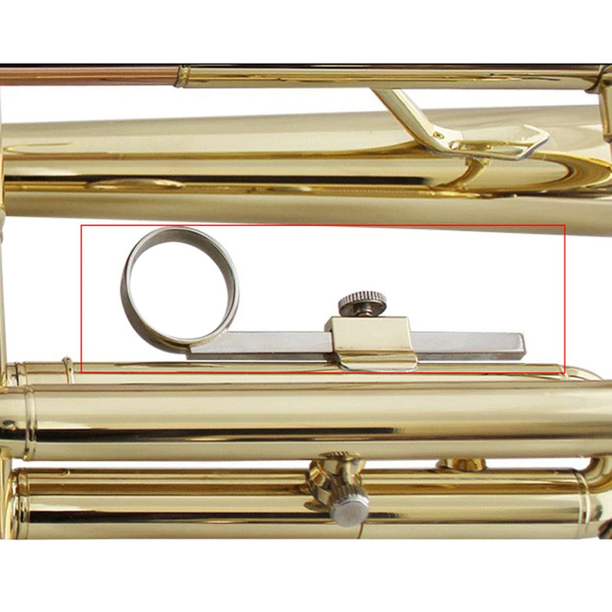 Hemobllo 2pcs Anneau de Traction pour Doigt en Métal Argenté pour Trompette et Cornet, Accessoire de Remplacement Facile à Utiliser pour Amateurs de Trompette