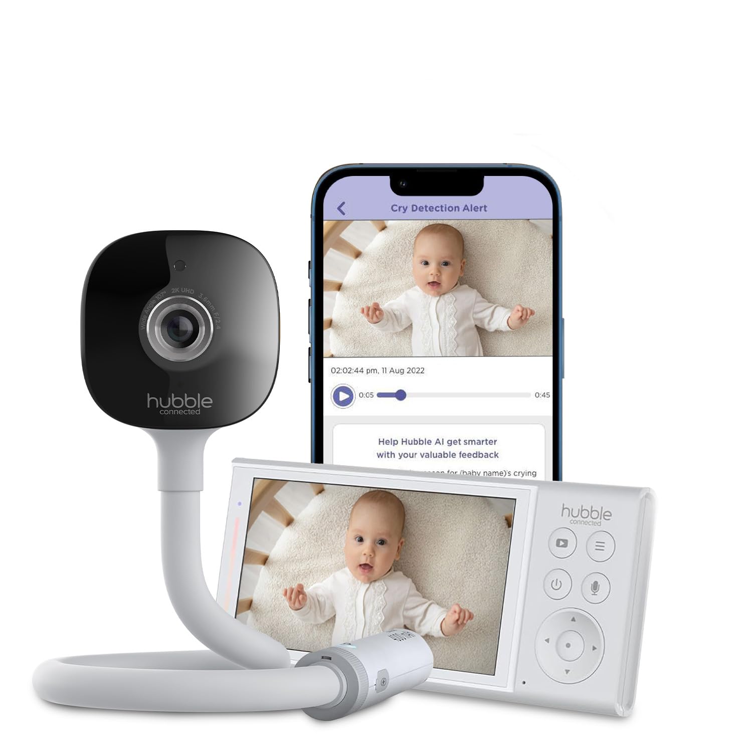 Hubble Go Baby Pro Smart Video Baby Monitor